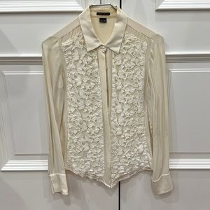 Theory lace front blazer in size S